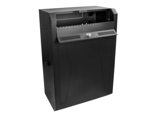 Startech.Com 8U 19" Vertical Wall Mount Server Rack Cabinet, Low Profile (15"), 30" Deep Locking Network Enclosure With 2U For Switch Patch Panel Rou