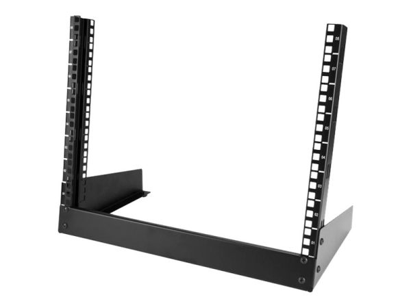 Startech.Com 8U Open Frame Network Rack - 19" 2 Post Free Standing Desktop Rack For Computer, Av, Media, It, Data & Server Room Equipment (Rk8od) - R