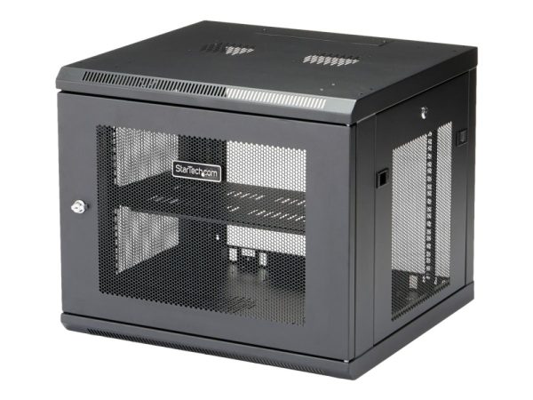 Startech.Com "9U Wall Mount Server Rack Cabinet - 4-Post Adjustable Depth (2"" To 19"") Network Equipment Enclosure With Cable Management (Rk920walm)