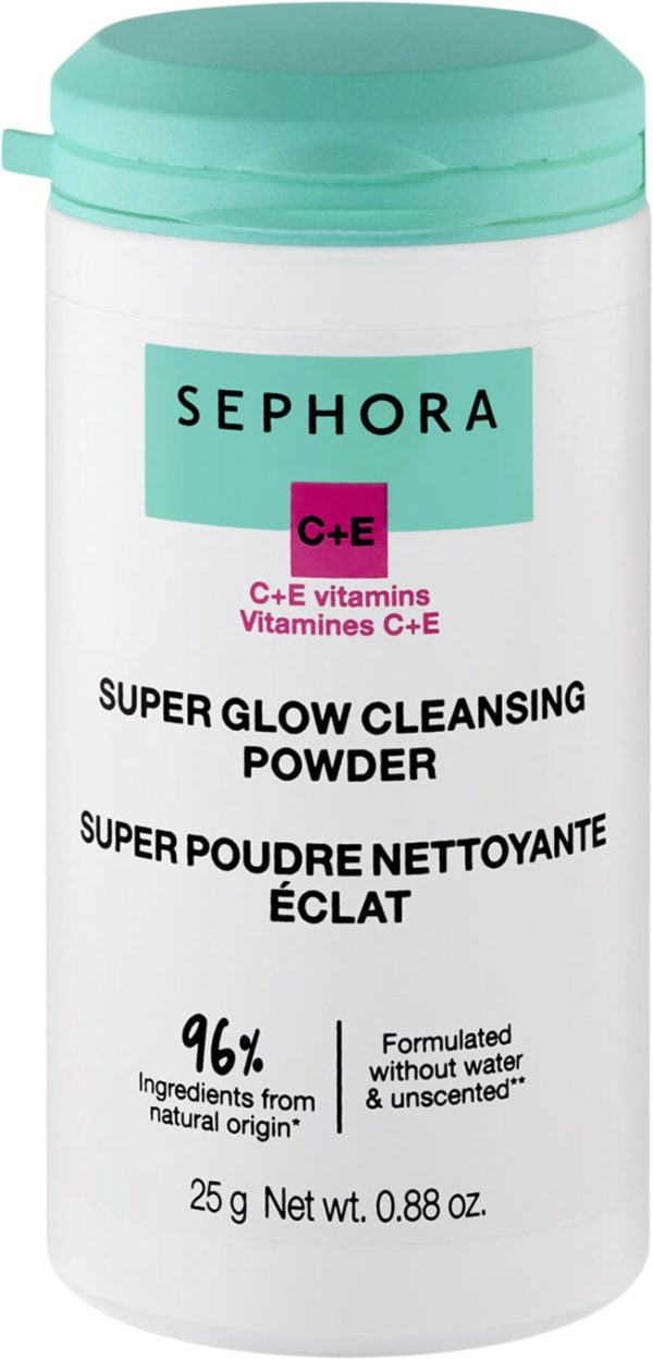 Super Glow Cleansing Powder Vitamins C+E Face Cleanser