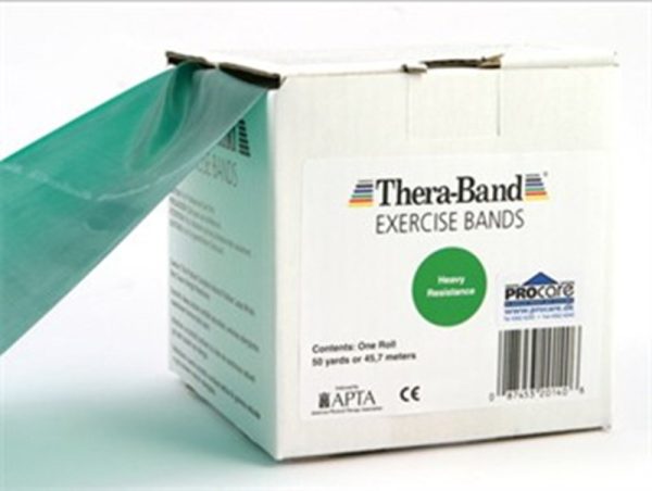 Thera-Band elastik bånd 45m (Grøn - Middel)