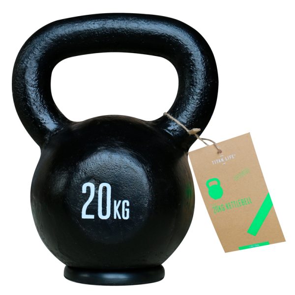 Titan LIFE Kettlebell 20 kg. (Støbejern)