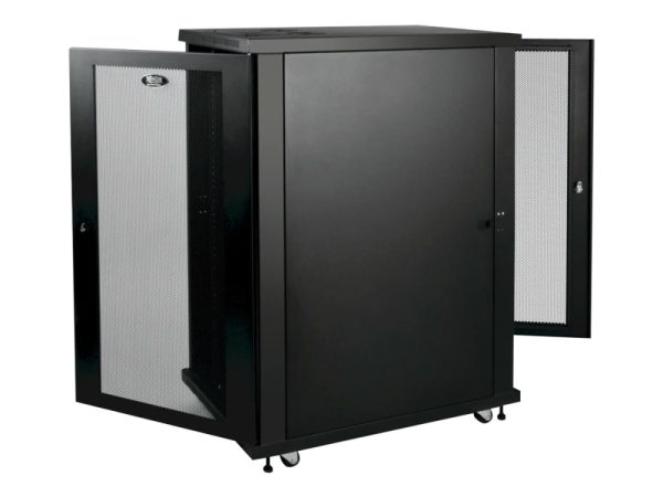 Tripp Lite 24U Rack Enclosure Server Cabinet 33" Deep W/ Doors & Sides - Rack Kabinet - Sort - 24U - 19"