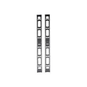 Tripp Lite 42U Rack Enclosure Server Cabinet Vertical Cable Management Bars - rack cable management panel