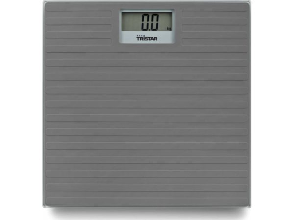 Tristar Wg-2431, Elektronisk Personlig Vægt, 150 Kg, 100 G, Grå, G, Oz, Kg, Lb, Firkant