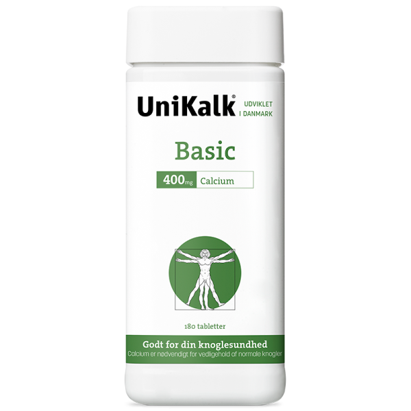 UniKalkÂ® Basic 400 mg Calcium (180 tabletter)