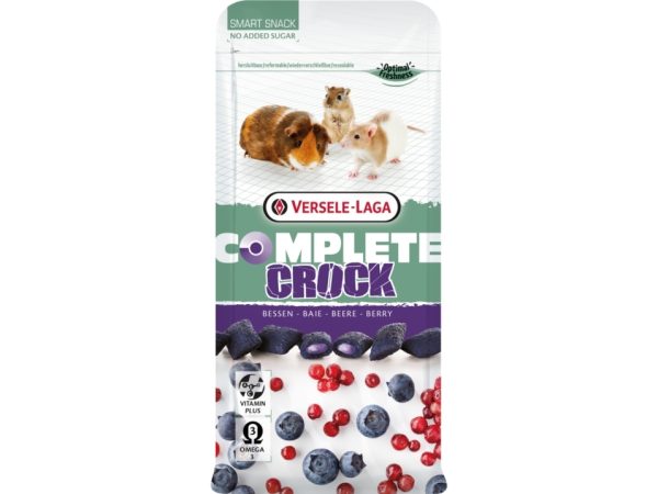 Versele-Laga Crock Berry, Snack, 50 G, Kanin, Omega-3, Vitamin A, Vitamin C, Vitamin D3, Vitamin E, Taske