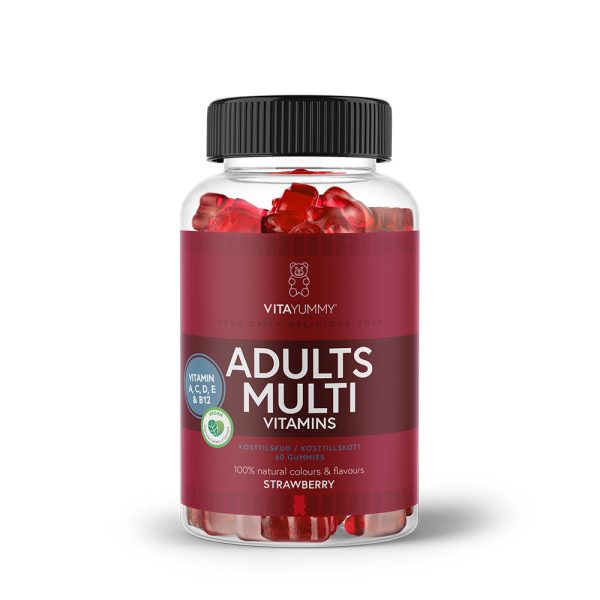 VitaYummy Adults Multivitamin - Strawberry (60 stk) - Vitaminer & mineraler