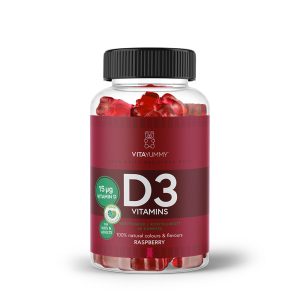 VitaYummy Vitamin D3 - Raspberry (60 stk) - Vitaminer & mineraler