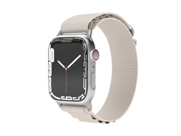 Vonmählen Action Loop, Rem, Smartwatch, Cremefarvet, Apple, Apple Watch 42 Mm / 44 Mm / 45 Mm / 49 Mm, Nylon