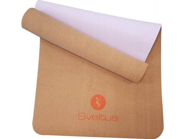 Yogamåtte Sveltus 1303 183X61x0,5Cm Kork/Pink