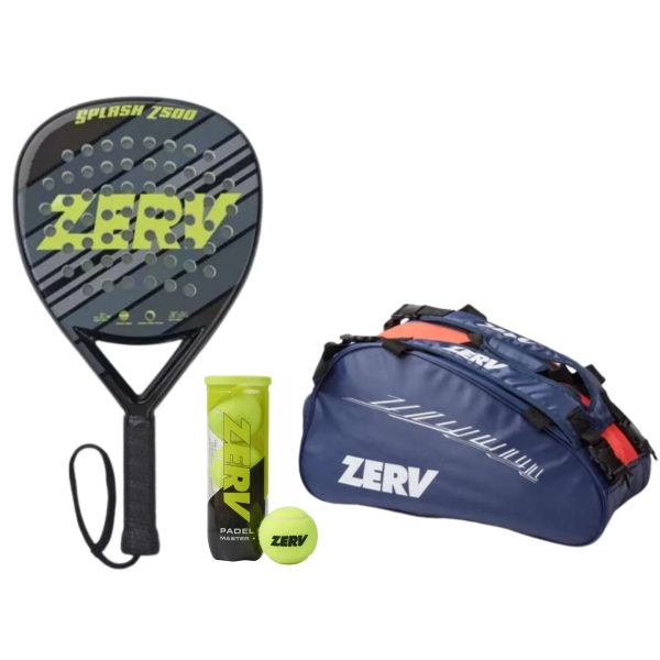 ZERV Padel Pakketilbud (Splash Z500 + Superb Elite Padel Bag + ZERV Padel Master+)