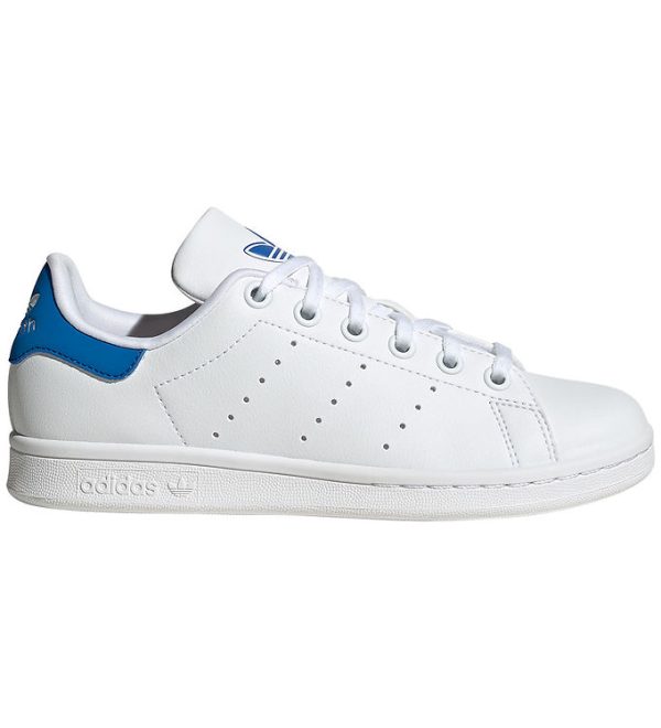 adidas Originals Sko - Stan Smith J - Hvid/Blå