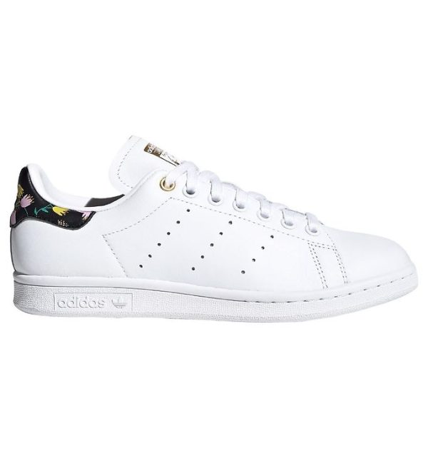 adidas Originals Sko - Stan Smith W - Hvid m. Blomster