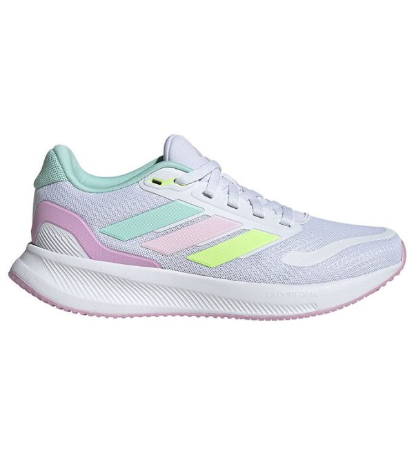 adidas Performance Sko - Runfalcon 5 J - Hvid/Mint/Pink