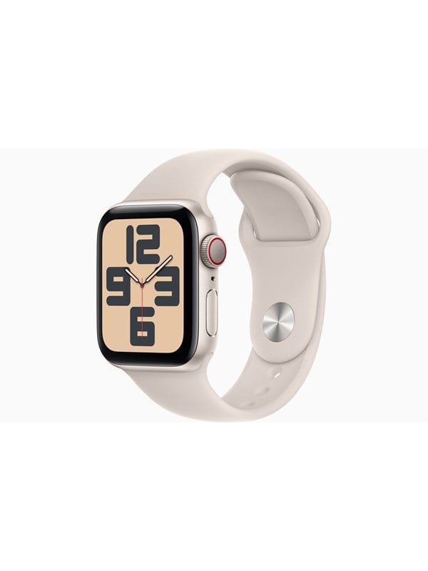 Apple Watch SE GPS + Cellular 40mm - Starlight Aluminium Case with Starlight Sport Band - S/M