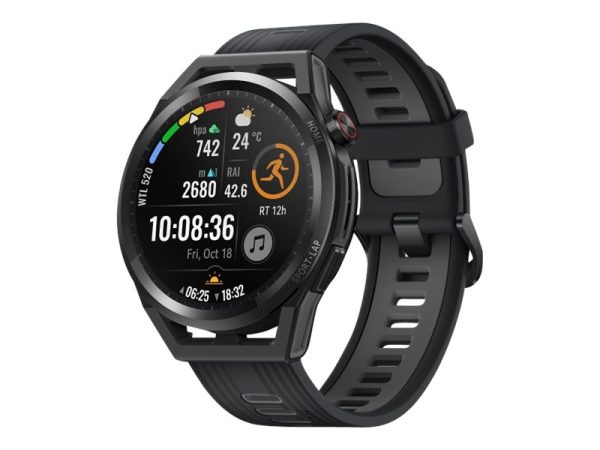 Huawei Watch Gt Runner - 46 Mm - Sort - Sportsur Med Rem - Håndledsstørrelse: 140-210 Mm - Display 1.43" - 4 Gb - Bluetooth, Nfc - 38.5 G