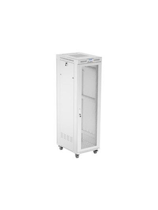 Lanberg FF01 series - rack - 600 x 800 flat pack with mesh door - 42U