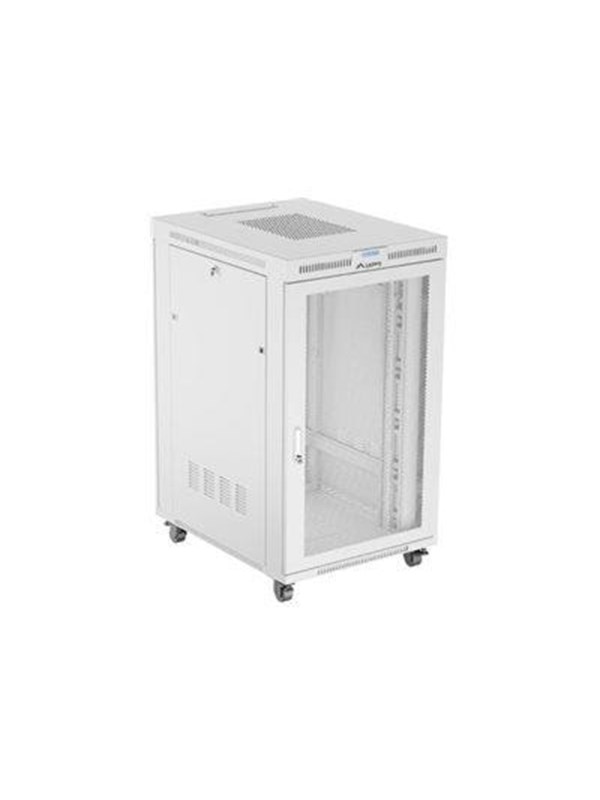 Lanberg FF01 series - rack - 800 x 1000 flat pack with mesh door - 27U