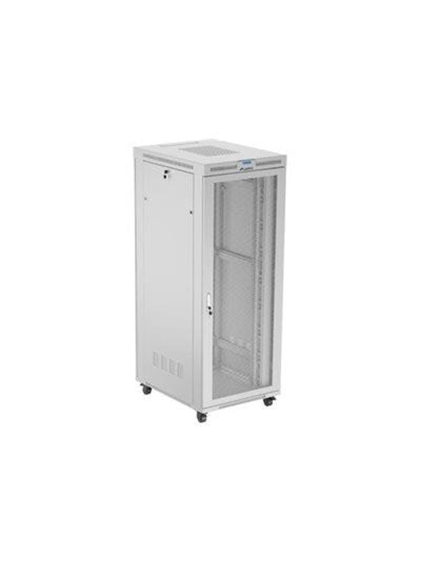 Lanberg - rack - 800 x 1000 mm flat pack with mesh door LCD - 42U