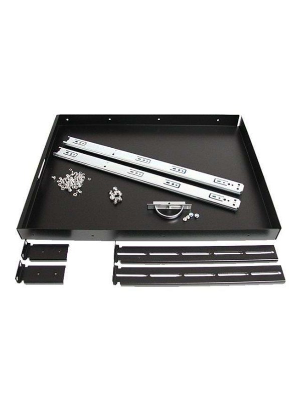 StarTech.com 22in Black Deep Sliding Server Rack Cabinet Shelf