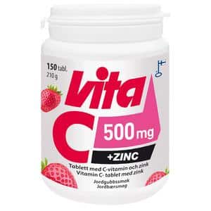 Vita C + Zinc m. jordbærsmag - 150 sugetabl.