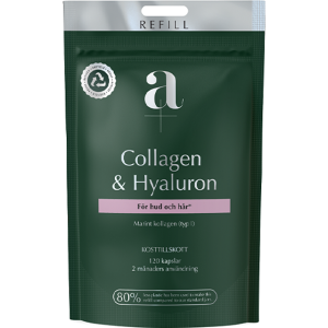 A+ Collagen & Hyaluron kapslar Refill 120 stk