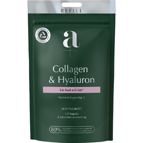 A+ Collagen & Hyaluron kapslar Refill 120 stk