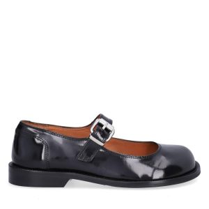 A8453 Mary Jane sko - Black polido 900
