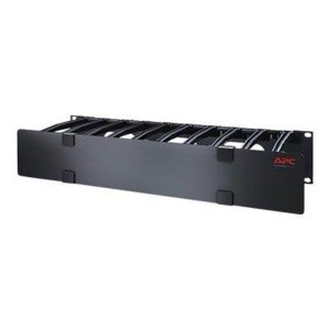 APC Horizontal Cable Manager Single-Sided with Cover - rack cable management panel with cover - 2U