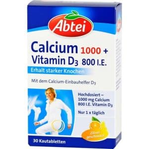 Abtei Calcium 1.000 D3-vitamin 800 I.E. Tyggetabletter 442.04 DKK/1 kg