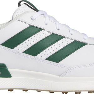 Adidas SG2 SL Læder (2024) Vandtætte Herre Golfsko Uden Spikes - Ftwwht/Cgreen/Gum4 - Str. 44 2/3 Normal