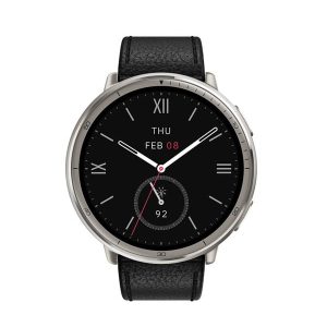 Amazfit Active 2 Round NFC 44mm - Black Leather