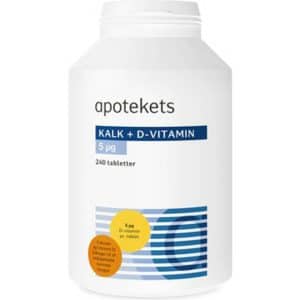 Apotekets Kalk + D-vitamin 5µg 240 stk
