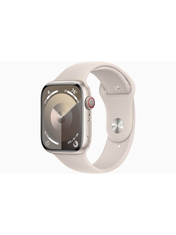 Apple Watch Series 9 GPS + Cellular 45mm - Starlight Aluminium Case with Starlight Sport Band - M/L