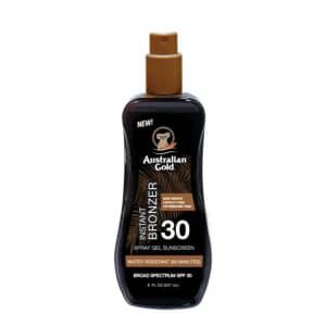 Australian Gold - Solcreme Lotion Med Spray, Spf 30 M/bronzer 237ml - Solcreme - Hos Frisøren & Baronen