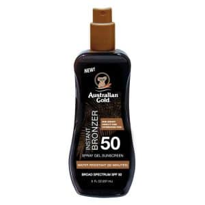 Australian Gold - Solcreme Lotion Spray, Spf 50 M/bronzer 237ml - Solcreme - Hos Frisøren & Baronen