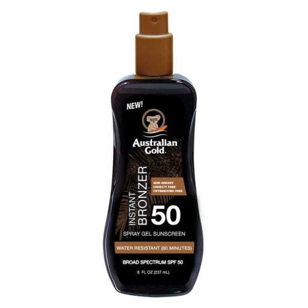 Australian Gold - Solcreme Lotion Spray, Spf 50 M/bronzer 237ml - Solcreme - Hos Frisøren & Baronen