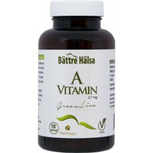 Bättre hälsa A Vitamin Green Line 100 stk