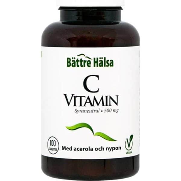 Bättre hälsa C Vitamin 500mg 100 stk