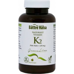 Bättre hälsa K2 Vitamin Green Line 60 stk
