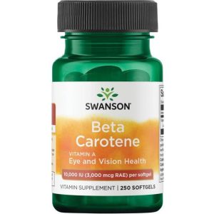Beta-Caroten Vitamin A 10.000 IE 250 Bløde Kapsler