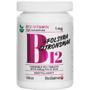 BioSalma B12 1mg + Folic Acid 100 stk