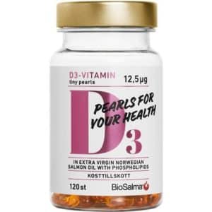 BioSalma D3 Vitamin 12.5µg Tiny Pearls 120 stk