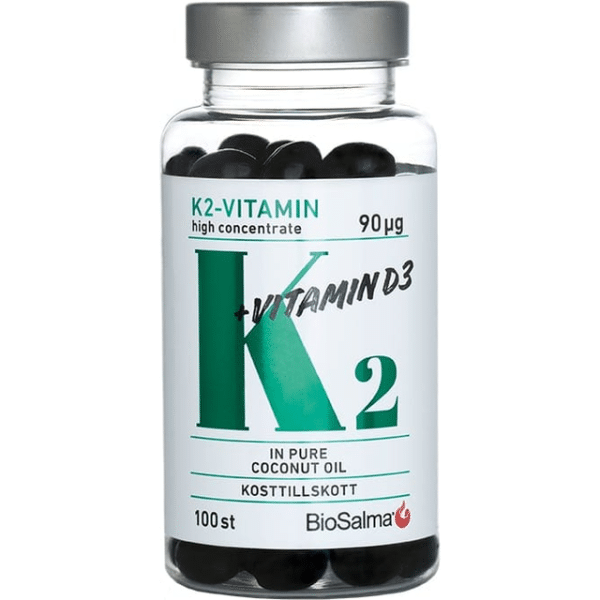 BioSalma K2 90µg + Vitamin D3 100 stk