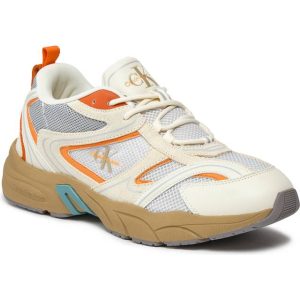 Calvin Klein Retro Tennissko med Su-Mesh Design - Hvid