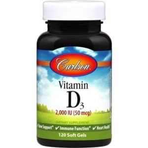 Carlson Vitamin D3 50mcg 120 stk