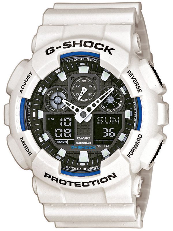 Casio GA-100B-7AER Herreur G-Shock Hvidt Ur