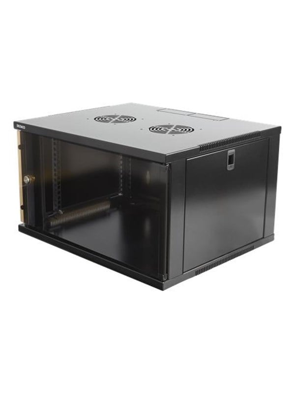 Deltaco 19-5406B - 6U Wall-Mount Rack Cabinet