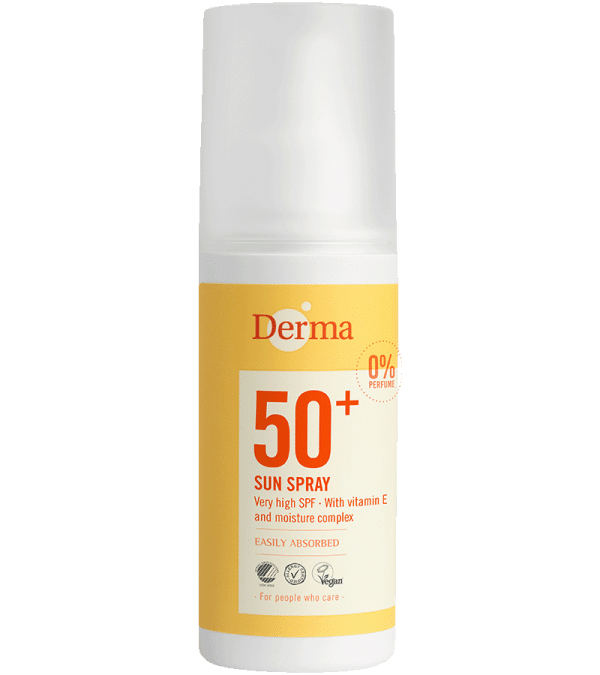 Derma Sun Solspray SPF50+ (150 ml) - Vandfast solcreme